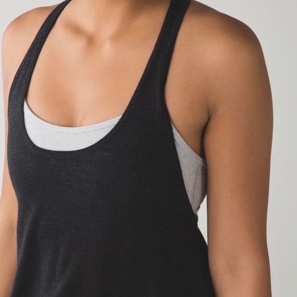 Lululemon Daya Light Knit Tank (Heathered Black) - Picture 2 of 7